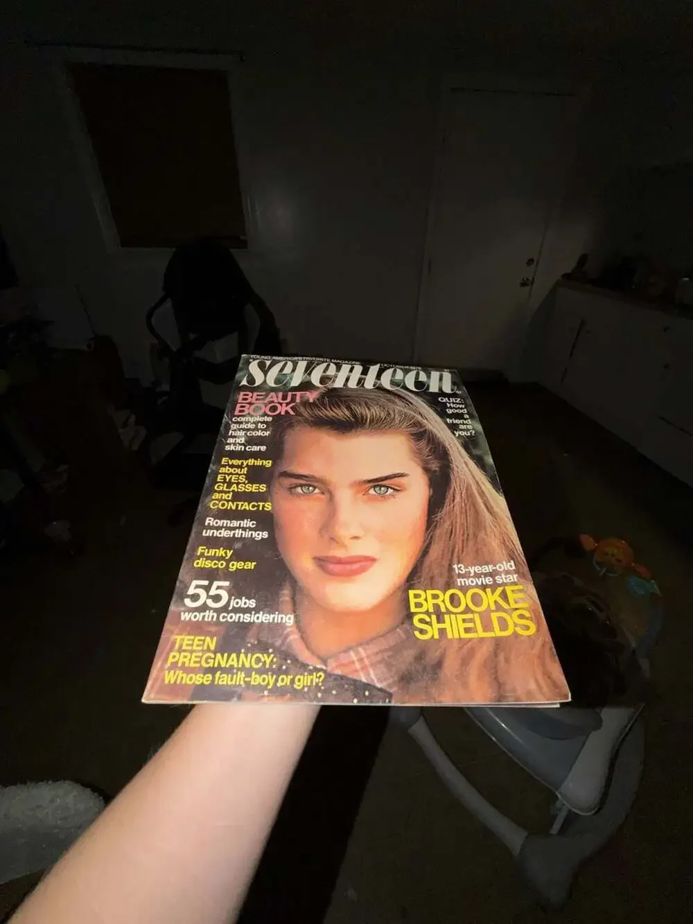 Seventeen Magazine October 1978 Issue Featuring Brooke Shields Cover
